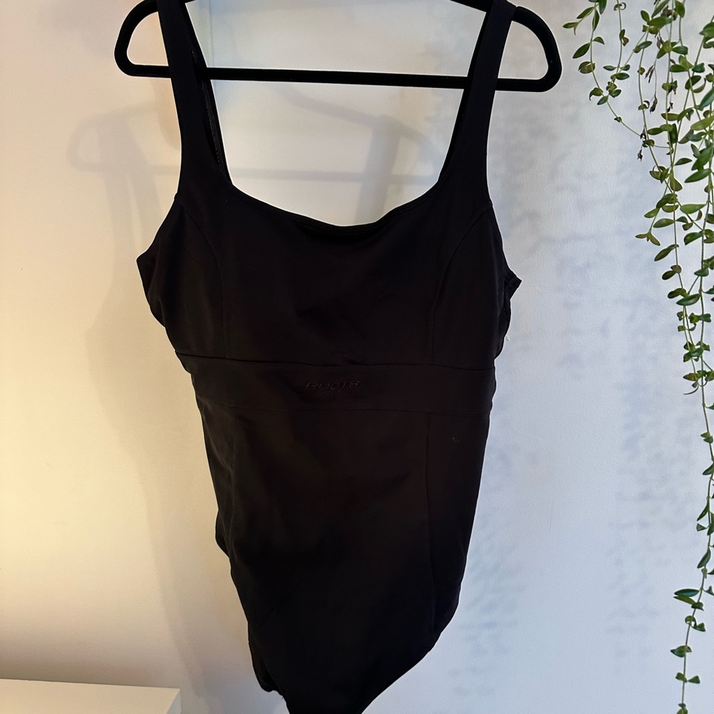Roots Black One Piece Swimsuit